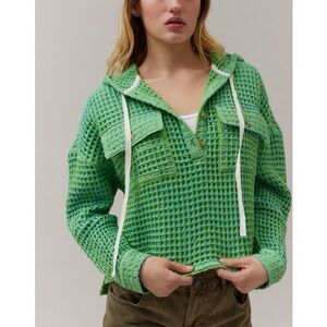 BDG Urban Outfitters Baja Stanley Waffle Hooded Top NWT